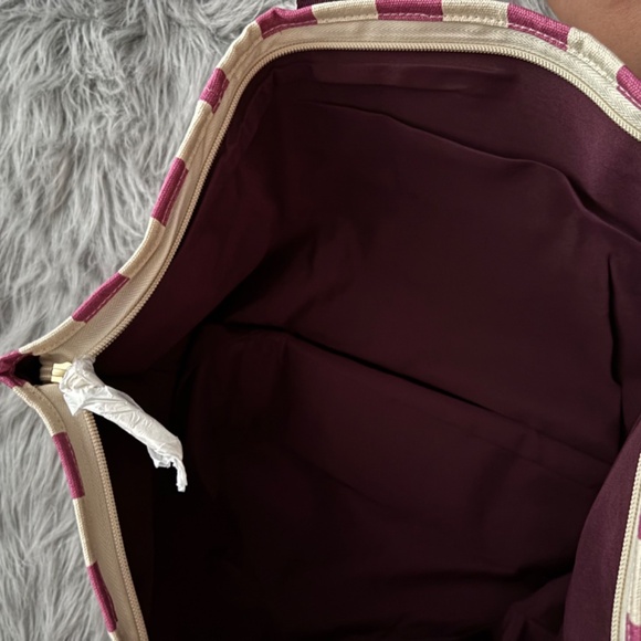 PINK Victorias Secret Nwt Striped Logo Straps Purse Tote Bag - Picture 6 of 6